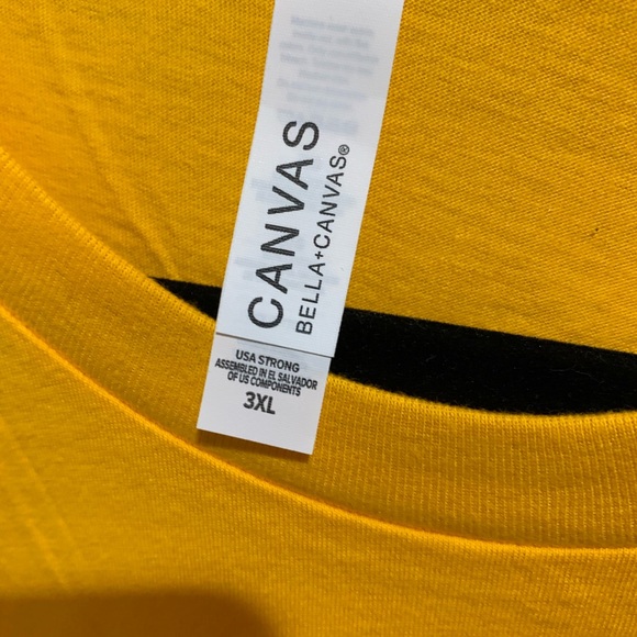5 yellow tees assorted sizes new - Picture 2 of 6